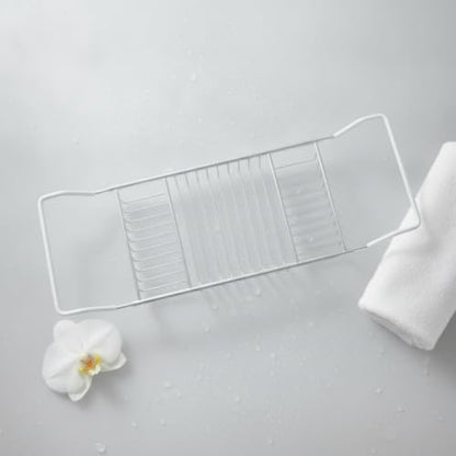 Bathtub Rack Adjustable Bathtub Tray Rust Resistant Bath Tray for Home Spa, Imitation Gold Plated Stainless Steel Bathroom Rack Without Book Holder - style: Imitation Gold Plated Stainless Steel Bathroom Rack Without Book Holder
