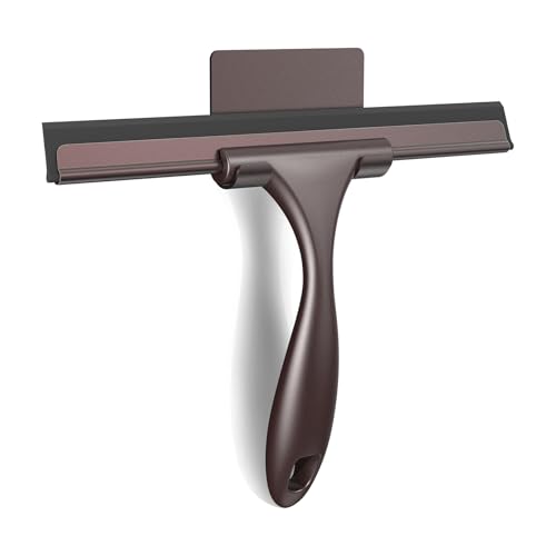 SetSail Squeegee for Shower Glass Door, 10 Inches, Bronze | Stainless Steel Squeegee for Shower Glass Door, All-Purpose Window Squeegee for Shower Mirror Bathroom Car Window Cleaning - color: Bronze, size: 10 inches