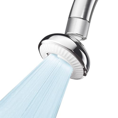 Kitchen Faucet Sprayer Attachment, Anti-Splash 3-Mode Swivel Faucet Extender with Wide Spray Area, 360° Rotating Faucet Aerator, Faucet Head Replacement for Kitchen, 55/64'' Female Thread - color: Silver