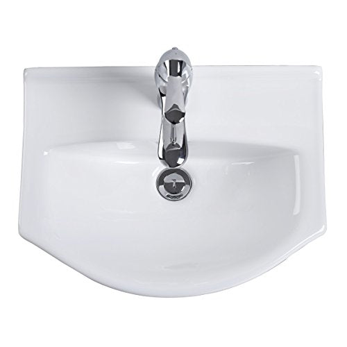 RENOVATORS Supply Manufacturing Tahoe 17-3/4 in. Wall Mounted Bathroom Sink in White with Overflow 21855