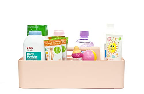 Enjoy Office Desk Storage Organizer 8 compartments Box DIY Box Remote Cosmetic Holder Pen Pencil Stationery Basket -Made In USA - color: Indie Pink