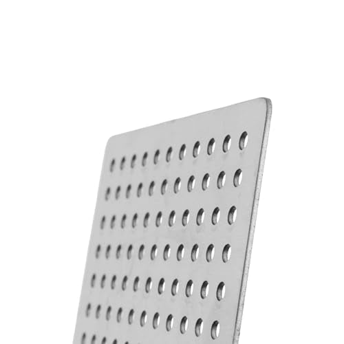 Square Drain Cover Grates,3.2" x 3.2" 304 Stainless Steel Drainage Grate Cover Replacement Floor Drain Strainer for Shower, Bathroom Floor, Balcony, and Outdoor Garden Drains -2pcs - size: 3.2" x 3.2"