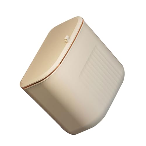 Hanging Trash Can,Wall Mounted Trash Bin Cabinet Door Hanging Trash Can No Drilling Required Suitable for Kitchen and Bathroom, White