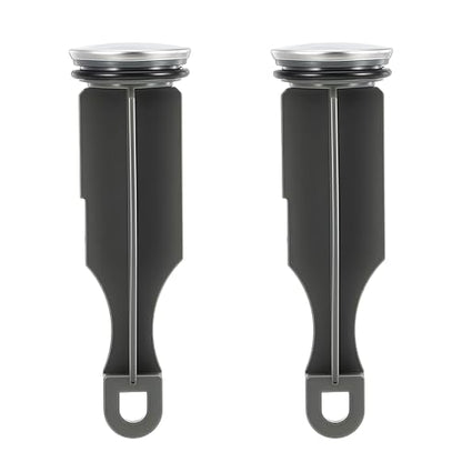 2-Pack Bathroom Sink Pop-Up Drain Stopper compatible with Delta RP5648BN, Gray Replacement Part Compatible with Standard Faucet Sink Drains