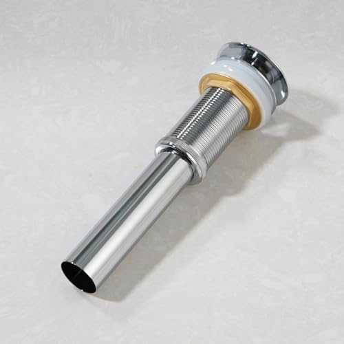 Pop-up Bathroom Sink Drain Stopper Without Overflow for Vessel Sink Lavotory Vanity, D01 (Chrome) - color: Chrome