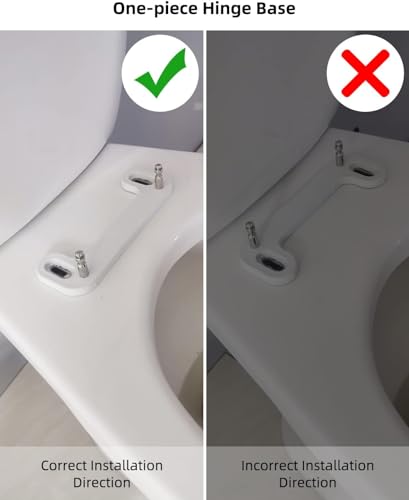 Hibbent Premium Round Toilet Seat with Cover Quiet Close, One-Click to Quick Release, Easy Installation Non-Slip Seat Bumpers, Slow Close Toilet Seat and Cover, Easy Cleaning-White Color - style: One-click Round 16.5"