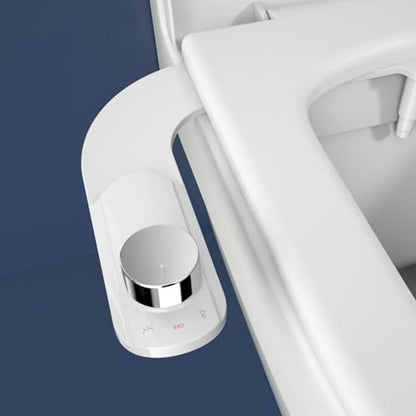 Bidet Attachment for Toilet Non Electric Bidet Seat Attachment Dual Nozzle with Retractable Nozzles Adjustable Water Pressure Control
