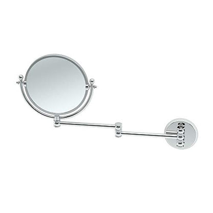 Gatco 1411 Wall Mount Mirror with 14-Inch Swing Arm Extents, Chrome - color: Chrome, style: Swing Arm