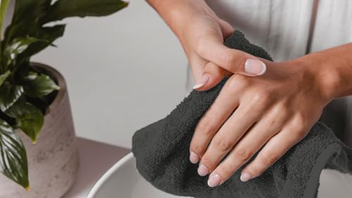 Avalon Towels Gray Washcloths Bulk Pack of 36 (12x12 inches) - 100% Cotton Washcloths & Face Towels - Highly Absorbent & Soft Wash Cloths for Showering, Wash Rags for Body & Face Cloths - color: Grey