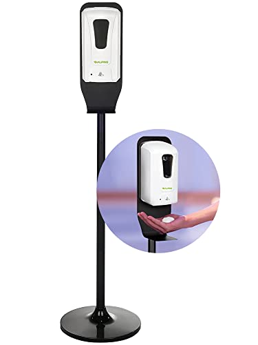 Alpine Automatic Hand Sanitizer Dispenser - Touchless Soap Dispenser with Floor Stand for Restaurant, Hospital, School, Hotel, Kitchen and Bathroom -1200mL Foam White - style: Foam w/ Stand