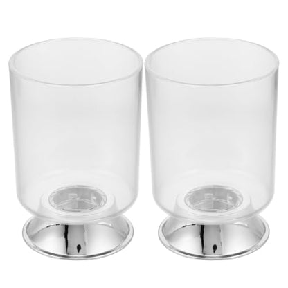 2pcs Stainless Steel Mouthwash Cups - Metal Water Cup Toothbrush Holder Reusable Drinkware Tumbler for Coffee Bathroom Office