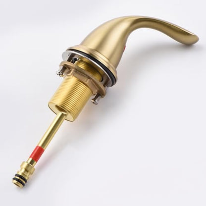 sumerain 8 Inch Widespread Bathroom Faucet 3 Hole 2 Handle Bath Faucet Brushed Gold - color: Brushed Gold