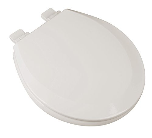 1F1R7-02 Premium Molded Wood Round Toilet Seat with Slow Close Hinge & OSG, Biscuit - color: Biscuit/Linen, style: ROUND