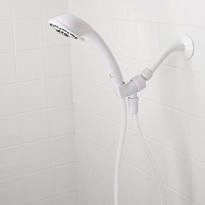 Aqua Vista 3-Spray Handheld Shower Head, White, WaterSense Certified | 60 in. No-Kink Hose, Rub-Clean Nozzles, 2X Water Coverage, Reduces Water Use Up to 20%, Limited Warranty, Spa Shower Head