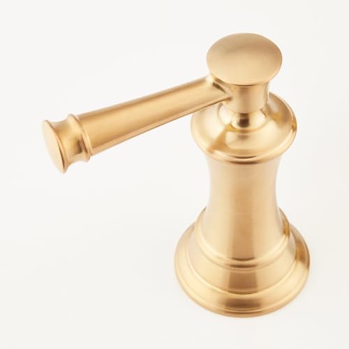 Signature Hardware 948585 Beasley 1.2 GPM Widespread Bathroom Faucet with Pop-Up Drain Assembly - Aged Brass | Includes - Pop-Up Drain Assembly - Aged Brass - color: Aged Brass