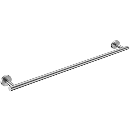 Brushed Nickel Bath Towel Bar Single Bars Towel Rack Rod Classic Wall Mounted SUS304 Stainless Steel Bathroom Towel Holder Toilet Kitchen Towel Shelf Single Layer,33 inches - color: Brushed Nickel, size: 33inch