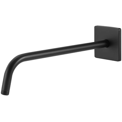 Shower Arm with 3.5" Flange, 15 Inch Wall Mount Replacement Shower Head Arm For Fixed Shower Heads and Handheld Showerhead, Matte Black - color: Matte Black, style: 15 Inch