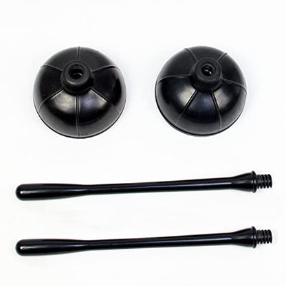Casaphoria Toilet Plunger and Bowl Brush Combo for Bathroom Cleaning,Bathroom Accessories, Dark Black, 2 Sets - style: Long_handle(2 Sets)