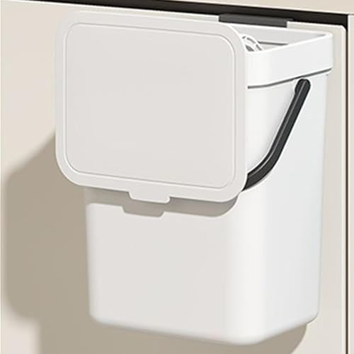 Small Kitchen Trash Can Space-Saving Waterproof | Under Sink Bin Kitchen for Garbage Disposal Bathroom Bedroom Home Office RV Dorm Apartment Cabinet Door - size: 5L