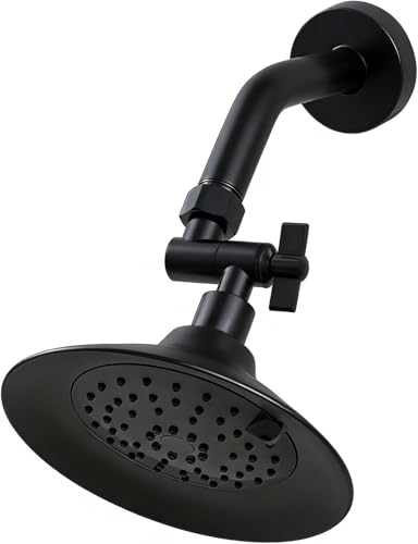 Metal Shower Head Elbow Adapter, Adjustable Shower Head Extension Adapter Shower Arm Extension Connector Showerhead, Wall Mounted (sub-black) - color: sub-black