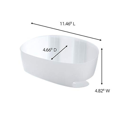 Command 3M 4.75 in. H x 4.625 in. W x 11.375 in. L Clear Frosted Shower Caddy