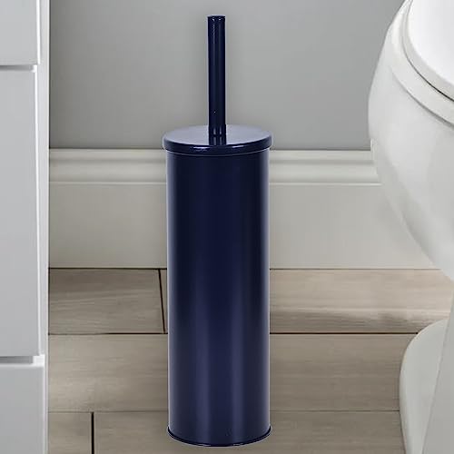 Deep & Sturdy Toilet Bowl Brush with Holder - Durable Scrubbing - Toilet Cleaners - Household Essentials - Bathroom Cleaner - Cleaning Supplies - Household Supplies, Matte Navy - color: Matte Navy Reese