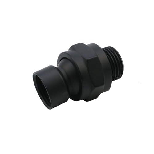 Matte Black Shower Head Swivel Ball 360°Brass Chrome Shower Head Elbow Adapter Adjustable For G1/2 Universal Shower Arm - color: Matte Black