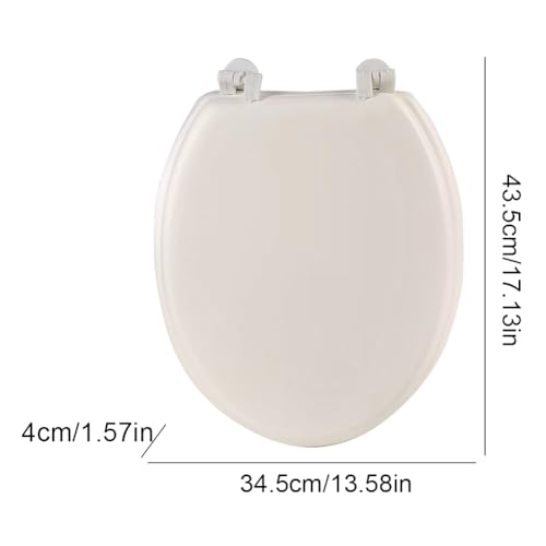 Round Soft Close Toilet Seat Comfortable Potty Seat Toilet Soft Lid Quick-Release Bathroom Replacement Cover Seats for Bathroom Seats Standard Toilets