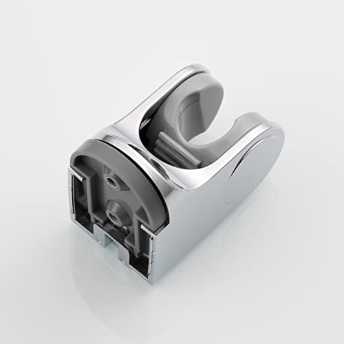Handheld Shower Head Bracket ABS Plastic Wall Mount Screw Shower Wand Holder Adjustable for Hand Shower Chrome, ST01 - style: Chrome