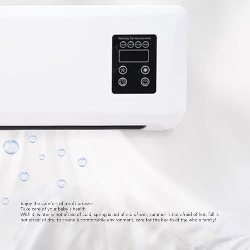 Electric Wall Heater, 1500W ABS Wall Mounted Space Heater Fast Heating Machine with Towel Drying Rack Highly Efficient Blows Nature and Hot Air Fan for Bedroom Bathroom