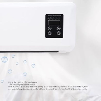 Electric Wall Heater, 1500W ABS Wall Mounted Space Heater Fast Heating Machine with Towel Drying Rack Highly Efficient Blows Nature and Hot Air Fan for Bedroom Bathroom