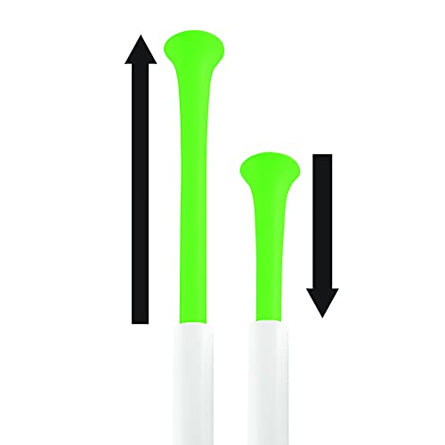 PlumbCraft 14-18-in. Stow-Away Plunger with Adjustable Handle 7503500, Heavy Duty Toilet Plunger for Households, Ergonomic Plunger to Unclog Toilet, Toilet Bowl Plunger with Ergonomic Handle - color: White Adjustable Plunger