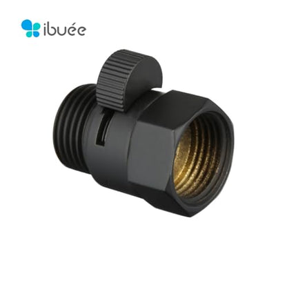 Solid Metal Brass Shower Pause or Shut-Off Valve with Ceramic Lever, ½" NPT BSP Universal Fit, Easy Install (Chrome) - color: Chrome
