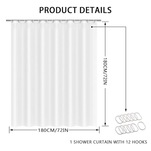 Christmas Shower Curtain 72x72 Inches - Polyester Fabric with Weighted Hem Design, Includes 12 Hooks, Xmas Holiday Bathroom Decor - color: Style-10