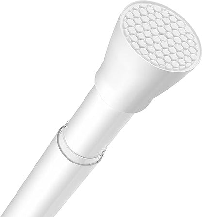 Tension Curtain Rod White 1PCS Tension Rods for Windows 30 to 64 Inch Spring Curtain Rod Adjustable Tension Curtain Rod of Bathroom Window Curtain Rod Closet rod Kitchen rod Wardrobe - color: White, size: 30-64 inch 1pcs