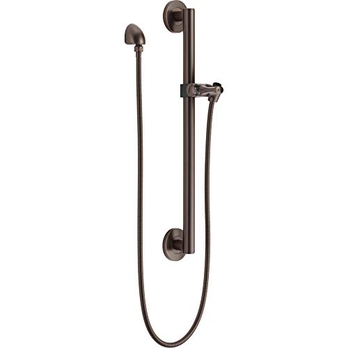 DELTA FAUCET 51600-RB Adjustable Slide Grab Bar Assembly, Venetian Bronze - color: Venetian Bronze