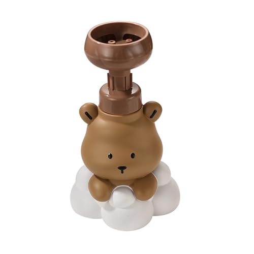 Pump Bottle, Cartoon Bear Shaped Foam Soap Dispenser Foam Dispenser for Bathroom Refillable Hand Sanitizer and Shampoo Pump Bottle, Bear paw bottle brow
