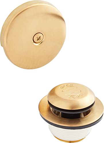 Signature Hardware 446708 Pop-Up Drain with Overflow Cover for Alcove Tub - color: Chrome