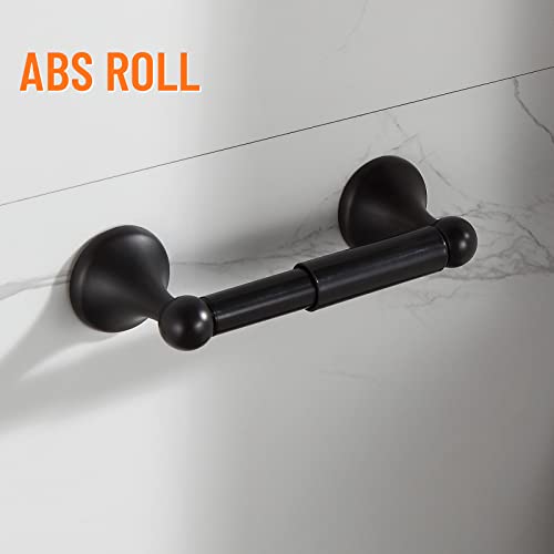 BGL Bathroom Hardware Set, Oil-Rubbed Bronze Adjustable Expandable Towel Bar 4-Piece ORB Bathroom Accessory Set Wall Mounted Robe Hook Toilet Paper Holder Towel Ring Towel Bar - color: Oil-rubbed Bronze