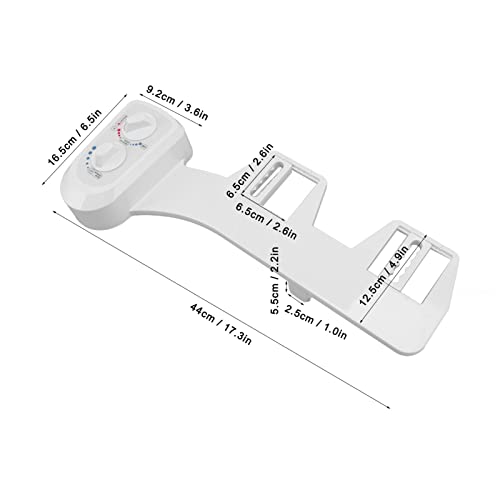 Mingzhe Toilet Bidet Double Knob Movable Nozzle Non Electric Self Bidet Attachment for Home Bathroom
