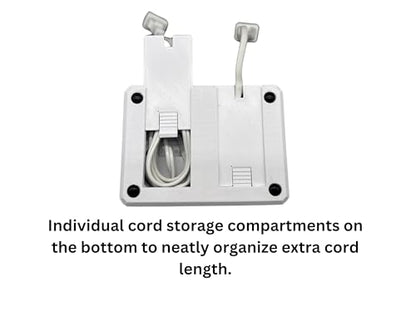 2 Slot Family Electric Toothbrush Charger Holder and Bathroom Organizer, for Select OralB and Philips Sonicare Tooth Brush Chargers (See Compatability Image), Countertop Stand or Wall-Mounted, White - size: 2 Openings