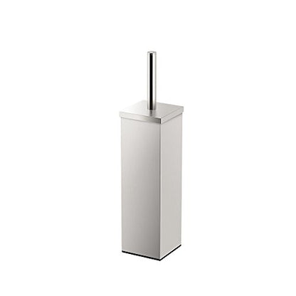 Gatco 1489 Elegant Square Toilet Brush Holder, Satin Nickel - color: Satin Nickel, size: 15"H, style: Elegant