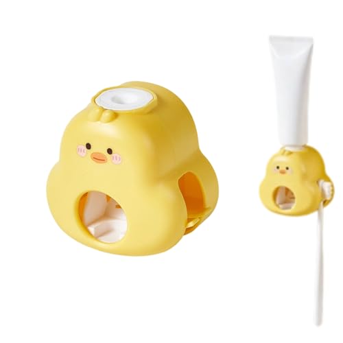 Auto Squeeze Toothpaste Funny Duck Toothbrush Holder, 1Pcs | Daily Home Use
