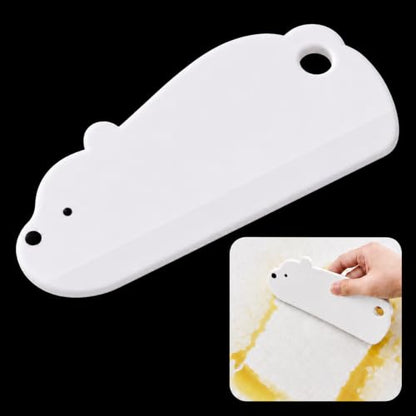 Squeegee for Shower Glass, Mini Squeegee | 6.69 x 2.75 Inch All-Purpose Cute Bear Shaped Glass Scraper for Shower Doors, Mirrors, Bathroom, Kitchen Countertops, Car