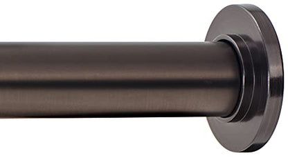 Ivilon Tension Curtain Rod - Spring Tension Rod for Windows or Shower, 16 to 24 Inch. Oil Rubbed Bronze ORB - color: Oil Rubbed Bronze