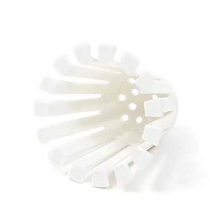 TubShroom Toss 21pk Disposable Bath Tub Drain Strainers - Hair Catcher Snare for Shower Bathtub to Prevent Clogged Drains, Traps Human and Pet Hair, One Year Supply (White) - color: White