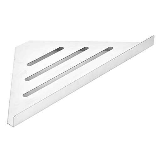 Stainless Steel Bathroom Corner Shelf, Modern Polished Wall Mounted Shelf with High Lidacity for Shower and Kitchen (Perforated version) - size: Perforated version