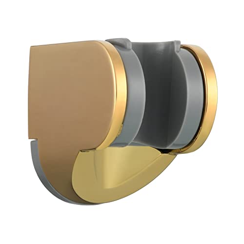 ABS Shower Head Holder Adjustable Wall Mount Bracket for Hand Shower Titanium Gold, ST01J - style: Titanium Gold