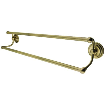 Kingston Brass BA2713AB Milano 24" Dual Towel-Bar, Antique Brass - color: Antique Brass