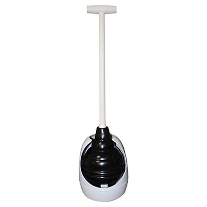 Korky 95-4A Beehive Max Universal Toilet Plunger and Holder - Fits all Old and New Toilets - Powerful Plunge - Easy Grip T-Handle - Made in USA - style: Non-Adjustable Handle + Holder